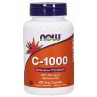 Vitamina C 1000  100 Veg Caps com 100mg Bioflavonoids NOW Foods