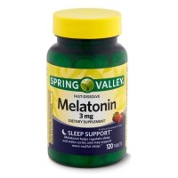Melatonina 3mg FD 120 tablets morango SPRING Valley 