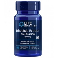 Rhodiola Extract 250mg 60 vegcaps LIFE Extension vencimento:06/2022
