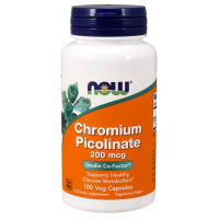 Picolinato de Cromo 200 mcg 100 Veg Capsules NOW Foods