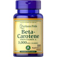 Beta Carotene 10000 IU 100 softgels PURITANS Pride