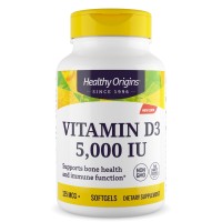 VITAMINA DЗ  5,000 IU (LANOLIN) 30 softgel HEALTHY ORIGINS