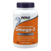 Omega 3 1000mg 200 Softgels NOW Foods