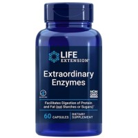 Extraordinary Enzymes 60 capsules LIFE Extension  vencimento:03/2022