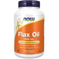 Flax Oil 1000 mg 250 Softgels NOW Foods