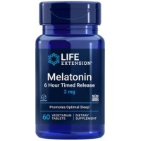 Melatonina 6 Hour Timed Release 3mg 60 caps LIFE Extension