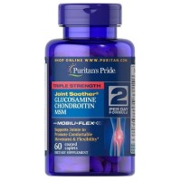 Glucosamina e Condroitina Triple Strength com MSM 60 Caplets Puritans