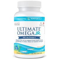 Ultimate Omega Junior 90 softgels Sabor Morango NORDIC Naturals