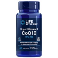 Super Ubiquinol CoQ10 100mg 60 caps LIFE Extension