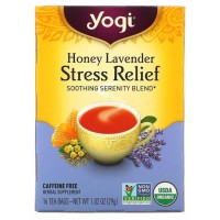  Chá Honey Lavender Stress Relief Tea - Yogi