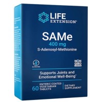 SAMe S-Adenosyl-Methionine 400 mg 60 enteric coated tablets LIFE Extension