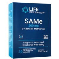 SAMe S-Adenosyl-Methionine 200 mg 30 enteric coated tablets LIFE Extension