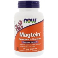 Magtein Magnesio L Threonate 90 Veg Capsules NOW Foods