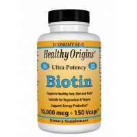 Biotin 10,000mcg 150vcaps Healthy Origins