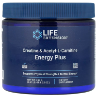 Creatine & Acetyl-L-Carnitine Energy Plus 233g Life Extension