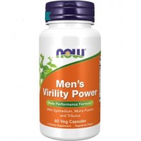 Men's Virility Power poder de virilidade dos homens 60 vcaps NOW Foods