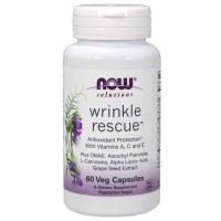 Wrinkle Rescue 60 Veg Capsules NOW Foods vencimento:06/2022