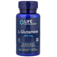 L-Glutamine 500 mg, 100 vegetarian capsules Life Extension