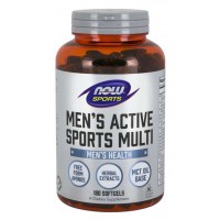 Men s Active Sports Multivitaminico 180 Softgels NOW Foods