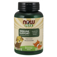 Immune Support  for Dogs & Cats  para cães e gatos 90 Chewables tabs NOW Pets