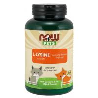 L Lysine for para Gatos em Pó 226g NOW Pets  val: 02/22