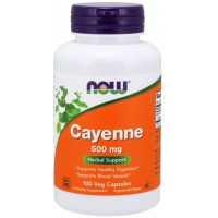 Cayenne 500 mg 100 Veg Capsules NOW Foods