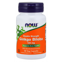 Ginkgo Biloba Double Strength 120 mg 50 caps NOW Foods