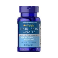 Hair skin e nails cabelo pele e unha 30softgels PURITANS Pride vencimento:10/2022