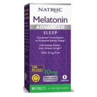 Melatonina Advanced 10mg TIME RELEASE 60 tablets NATROL (caixa)