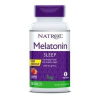 Melatonina 1 mg FAST DISSOLVE sublingual 90 tablets Sabor Strawberry NATROL