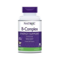 B-Complex Energy Support Fast Dissolve Sublingual sabor coco 90 tablets NATROL 