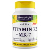 Vitamina K2 MK7 100mcg 60 Veggie Softgels HEALTHY Origins