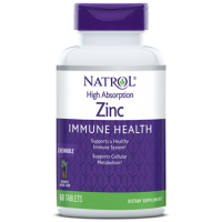 Zinco para imunidade 60 tablets sabor: Abacaxi NATROL vencimento:08/2022