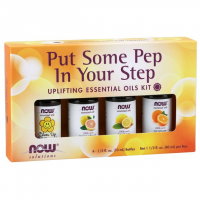 Kit de Óleos Essencias Put Some Pep in Your Step 40 ml NOW Foods 