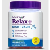 Relaxia Night Calm Noite calma 50 gummies NATROL vencimento:08/2022