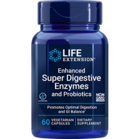 Super Digestive Enzymes c/ PROBIOTICS 60 veg capsules LIFE Extension vencimento:03/2022
