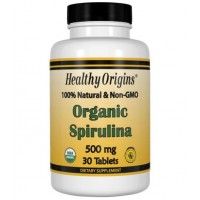 Spirulina Organica 500mg 30tablets HEALTHY Origins  val: 07/21