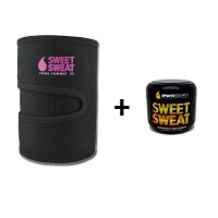 Cinta Neoprene para Perna Rosa + Sweet Sweat 99g