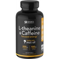 L Theanine e Caffeine 60 softgels SPORTS Research