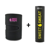 Cinta Neoprene para Perna Rosa + Sweet Sweat 184g