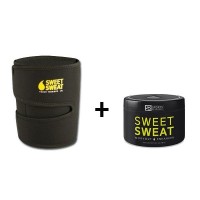 Cinta Neoprene para Perna Amarela + Sweet Sweat 184g