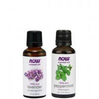 Kit Óleo Essencial de Lavanda 30 ml + Óleo Essencial Peppermint 30ml NOW Foods