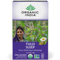 Chá Tulsi Sleep  18 sachês Organic India venc: julho /2023