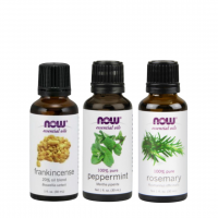 Óleo Essencial Blend Frankincense 20% + Óleo Essencial Peppermint + Óleo Essencial Rosemary (Alecrim) 30 ml NOW Foods