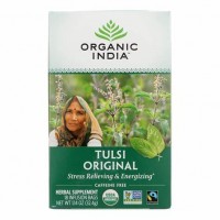 CháTulsi Original 18 Tea sachês Organic India venc: setembro/2023