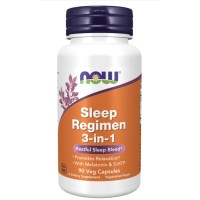 Sleep Regimen 3-in-1 Regime do sono 90 Veg Capsules Now 