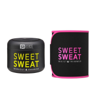 Sweet Sweat Jar 3.5 Oz + Waist Trimmer-Pink-L-Original