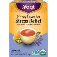  Chá Honey Lavender Stress Relief Tea - Yogi