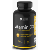 Vitamina D3 2000 IU 360 Softgels SPORTS Research