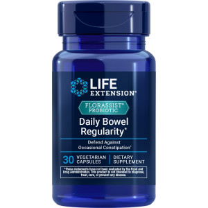Life Extension, Florassist Probiotic, Daily Bowel Regularity, 30 Vegetarian Capsules (57.5 mg Per capsule)